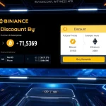 Binance Discount Buy feature showcasing crypto purchases with APR rewards