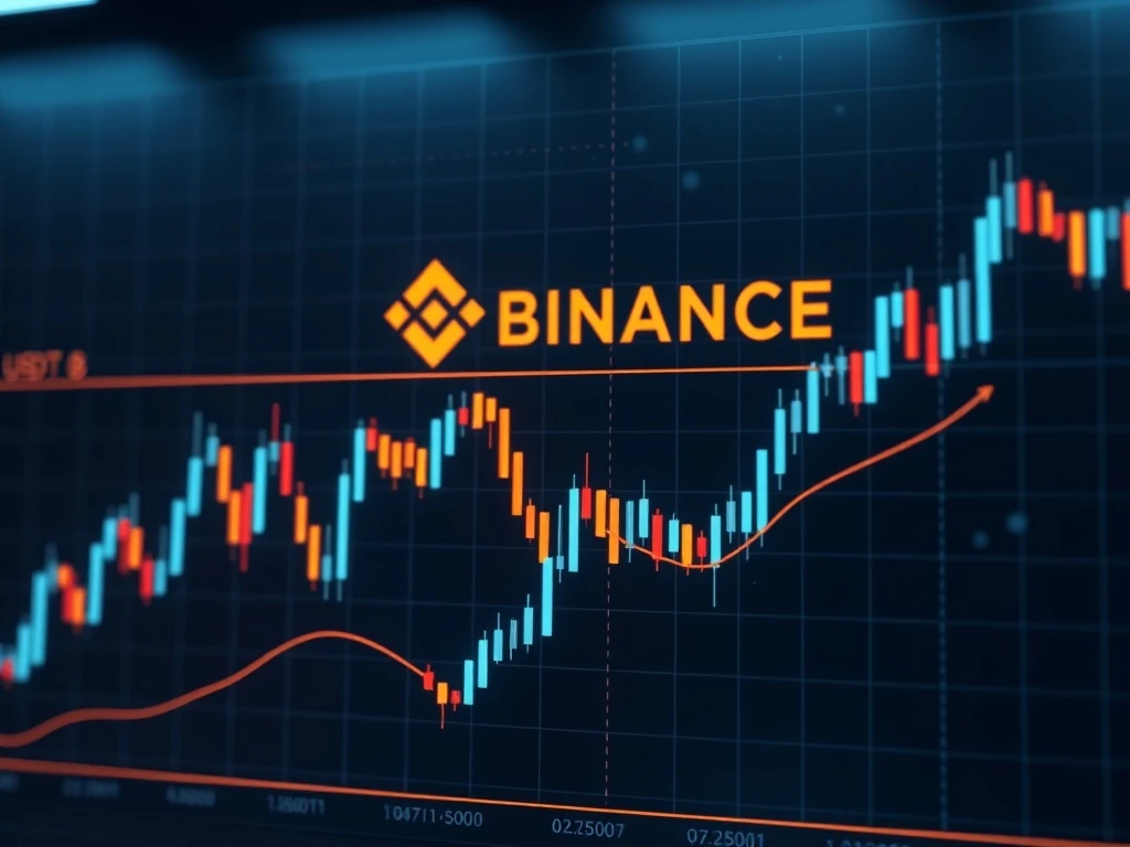 A digital display illustrating Binance futures price precision, optimizing trading efficiency for USDT contracts.