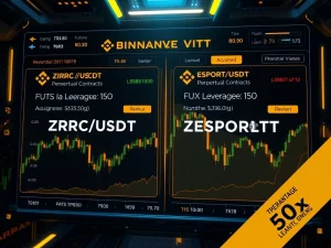 Binance Futures launches ZRC/USDT and ESPORTS/USDT perpetual contracts with 50x leverage