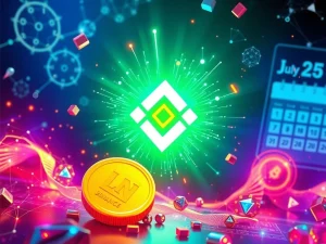 Binance Alpha Points program distributing LN Token airdrop, symbolizing new crypto incentives in DeFi.