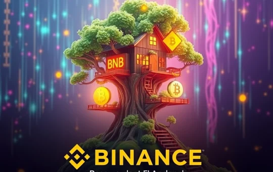 Binance TREE airdrop and DeFi trading launch with digital treehouse theme