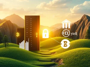 Binance USYC integration: Digital representation of secure financial transactions, bridging traditional finance with crypto for enhanced institutional liquidity.