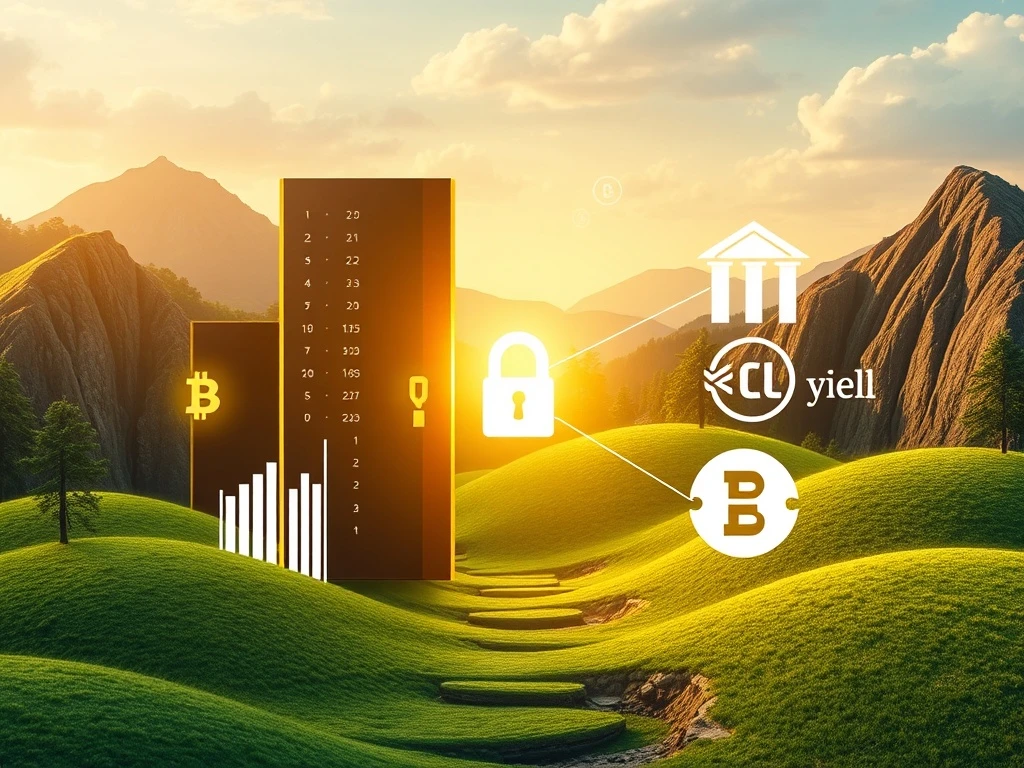 Binance USYC integration: Digital representation of secure financial transactions, bridging traditional finance with crypto for enhanced institutional liquidity.