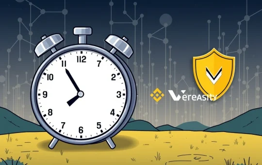 A visual representation of the Binance VRA Airdrop delay, highlighting the impact of regulatory compliance on crypto distributions.