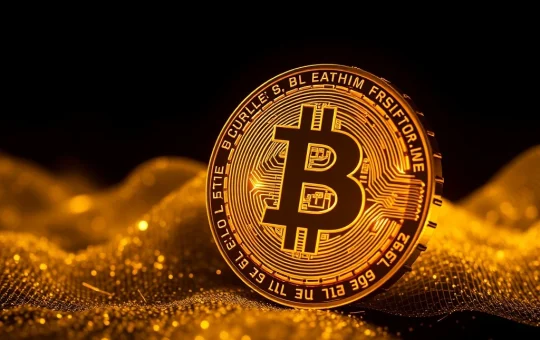 Bitcoin coin glowing with a $1,000,000 price tag, symbolizing its potential to dominate the cryptocurrency market.