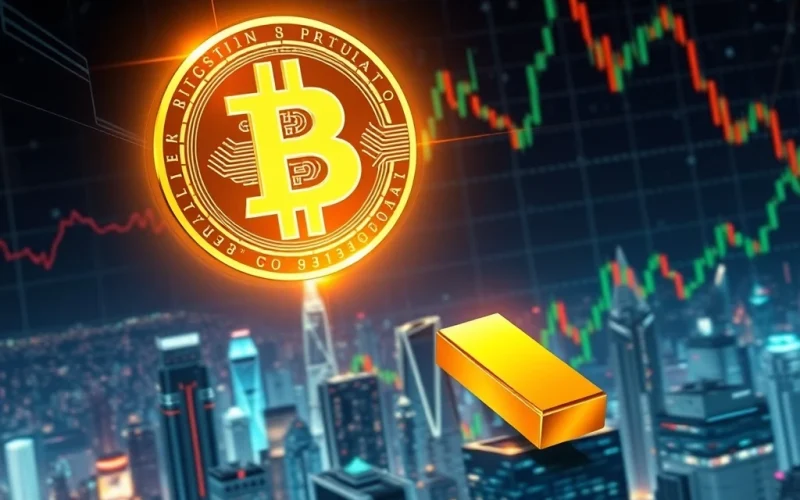 Bitcoin News Today: Digital currencies and gold stand as inflation hedges amidst AI-driven growth forecasts and market uncertainty.