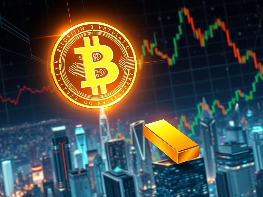 Bitcoin News Today: Digital currencies and gold stand as inflation hedges amidst AI-driven growth forecasts and market uncertainty.