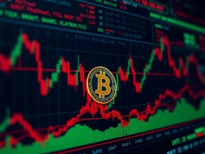 A visual representation of Bitcoin long-short ratios showing a slight bearish tilt, highlighting current Bitcoin market sentiment for traders.