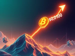 A visual representation of Bitcoin's price consolidating in a bull flag pattern, hinting at a potential surge towards $200,000 based on technical analysis.