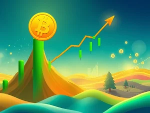 A chart showing Bitcoin's price soaring, with a Stochastic RSI indicator signaling the final phase of the Bitcoin bull run, mirroring historical market cycles.