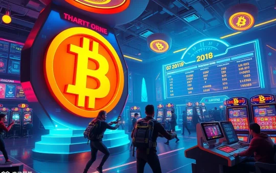 Players compete in a thrilling Bitcoin Casino tournament, showcasing the innovative crypto gaming experience.