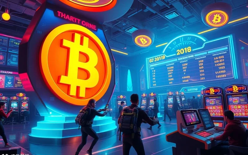 Players compete in a thrilling Bitcoin Casino tournament, showcasing the innovative crypto gaming experience.