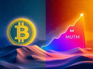 A visual representation of Bitcoin's consolidation contrasted with the surging Mutuum presale, highlighting the shift in focus for whale investors in the DeFi lending space.