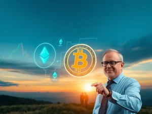 Jim Cramer confidently discusses Bitcoin adoption and Ethereum investment for his children's future, symbolizing mainstream crypto wealth preservation.