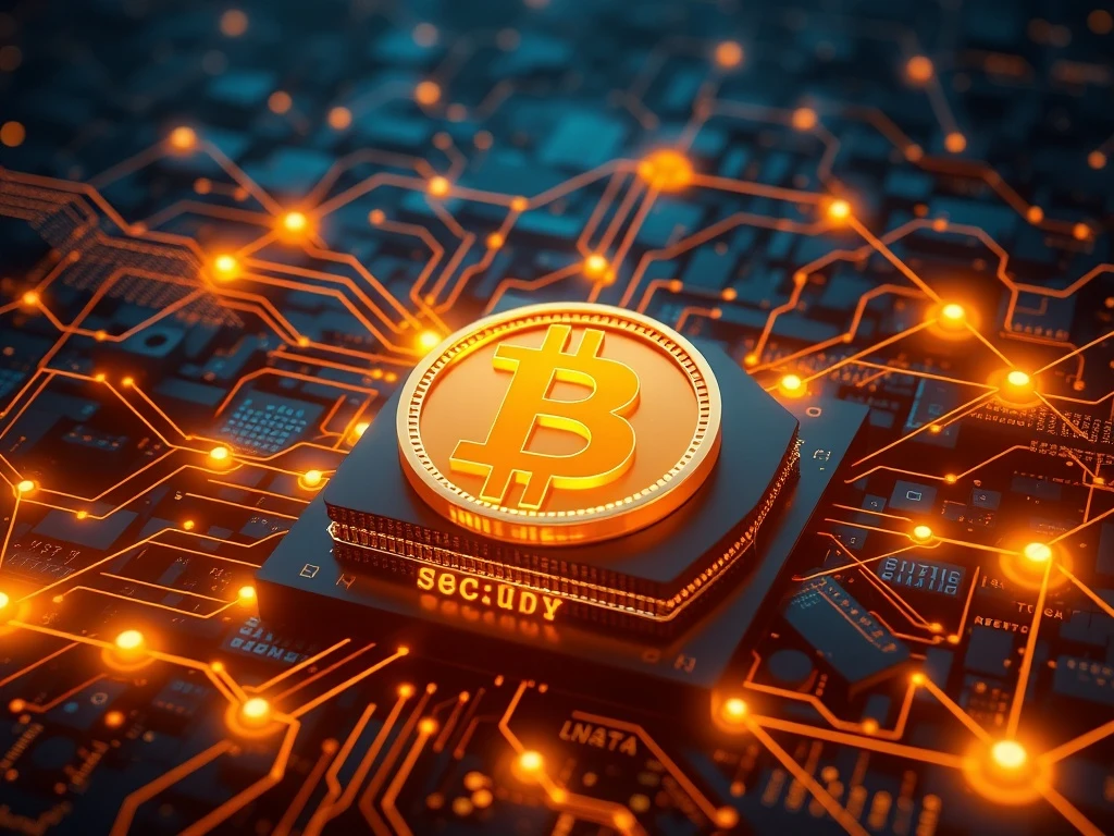 A visual representation of ZK fraud proofs enhancing Bitcoin DeFi, with digital layers and secure connections, showcasing the Kailua upgrade's impact on decentralization.