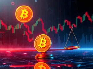 Bitcoin derivatives chart showing bearish sentiment with short bias dominance