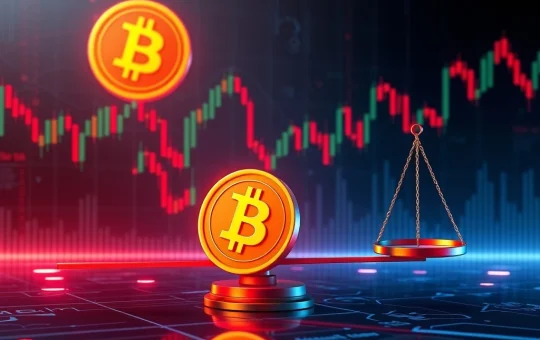 Bitcoin derivatives chart showing bearish sentiment with short bias dominance