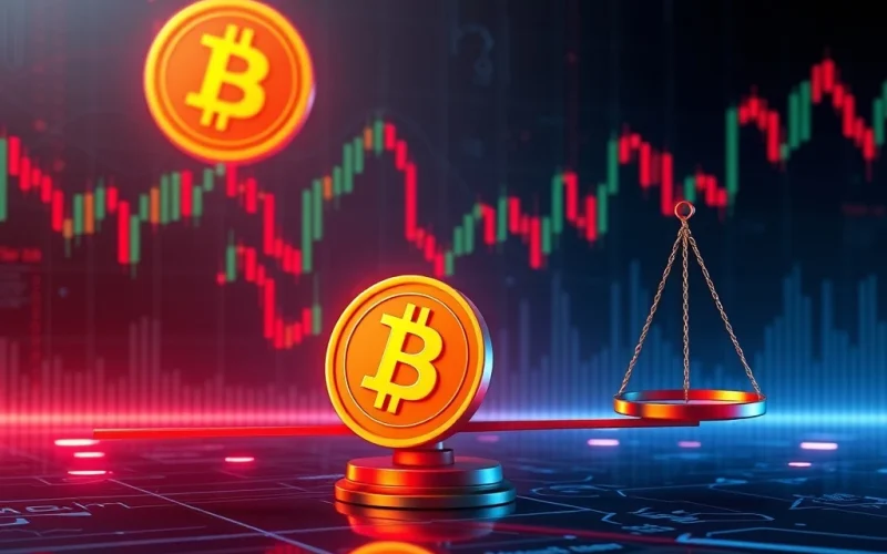 Bitcoin derivatives chart showing bearish sentiment with short bias dominance