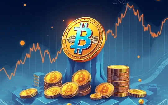 Bitcoin dominance over altcoins with market graph in background