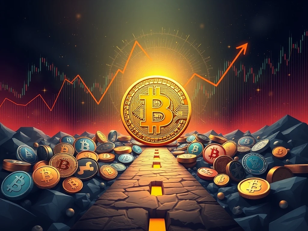 Bitcoin Dominance at a crucial juncture, impacting altcoin market direction. Technical charts show a make-or-break moment for crypto investors.