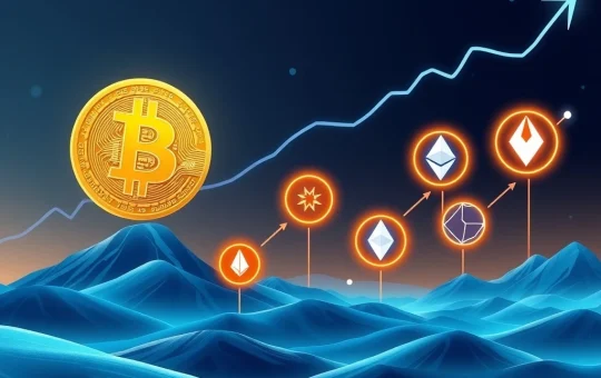 Visualizing a significant shift in Bitcoin dominance as capital flows into altcoins, indicating a crucial crypto market rotation.