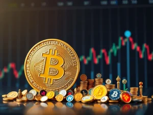 Chart showing Bitcoin dominance decreasing as altcoin market cap grows, highlighting the significant shift in the crypto market.