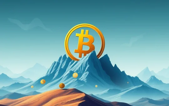 A visual representation of Bitcoin Dominance rising over altcoins, symbolizing a significant shift in the cryptocurrency market.