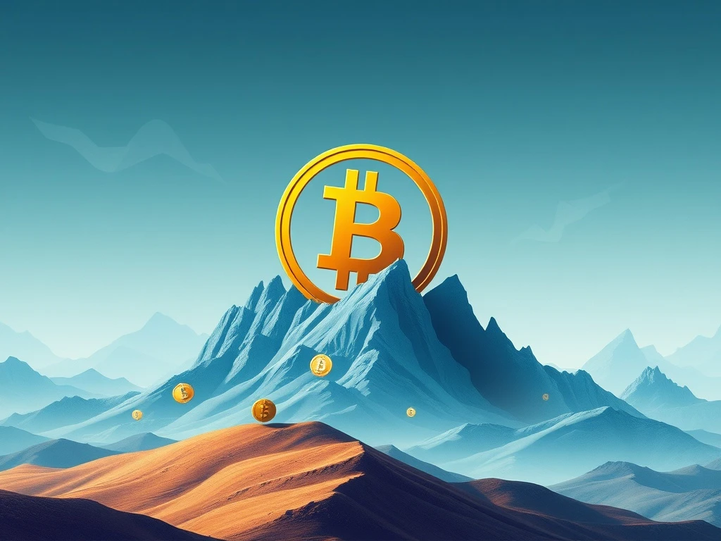 A visual representation of Bitcoin Dominance rising over altcoins, symbolizing a significant shift in the cryptocurrency market.