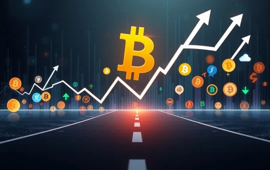 Chart showing Bitcoin dominance at a critical trendline, signaling potential altcoin volatility and a significant market shift.