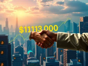 A visual representation of Bitcoin's price reaching $118,000, illustrating the significant Bitcoin surge driven by institutional investment.