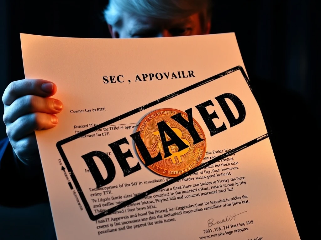 SEC delays Trump-linked Bitcoin ETF decision impacting crypto market