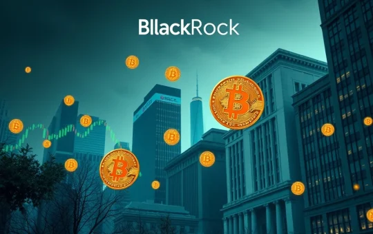 Chart showing robust inflows into Bitcoin ETFs, signifying surging institutional demand led by BlackRock's IBIT, transforming crypto investment.