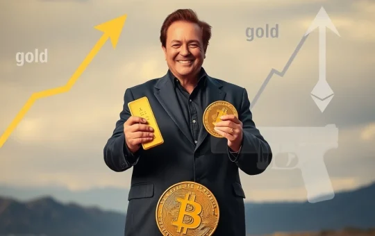Robert Kiyosaki warning against Bitcoin ETFs, contrasting with surging Gold and Ethereum ETF inflows, highlighting market shifts in crypto investing.