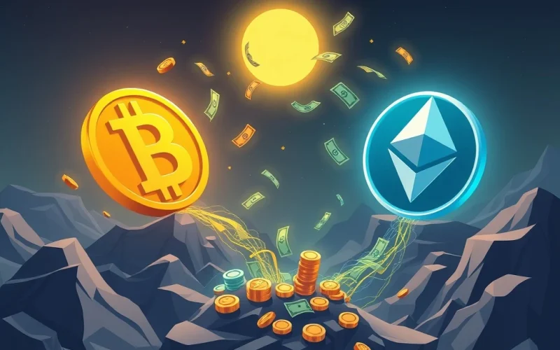 Bitcoin and Ethereum ETFs attracting massive institutional investments