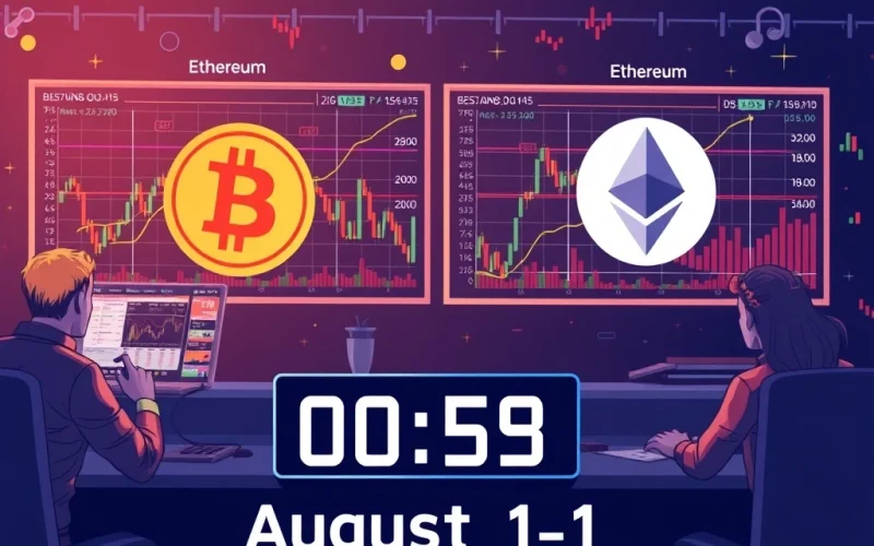 Bitcoin and Ethereum options expiration triggering crypto market volatility