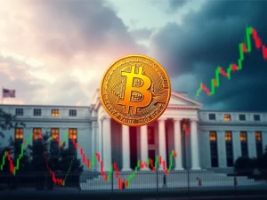 Bitcoin price reacting to Federal Reserve policy decision