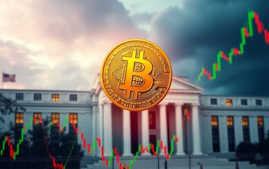Bitcoin price reacting to Federal Reserve policy decision