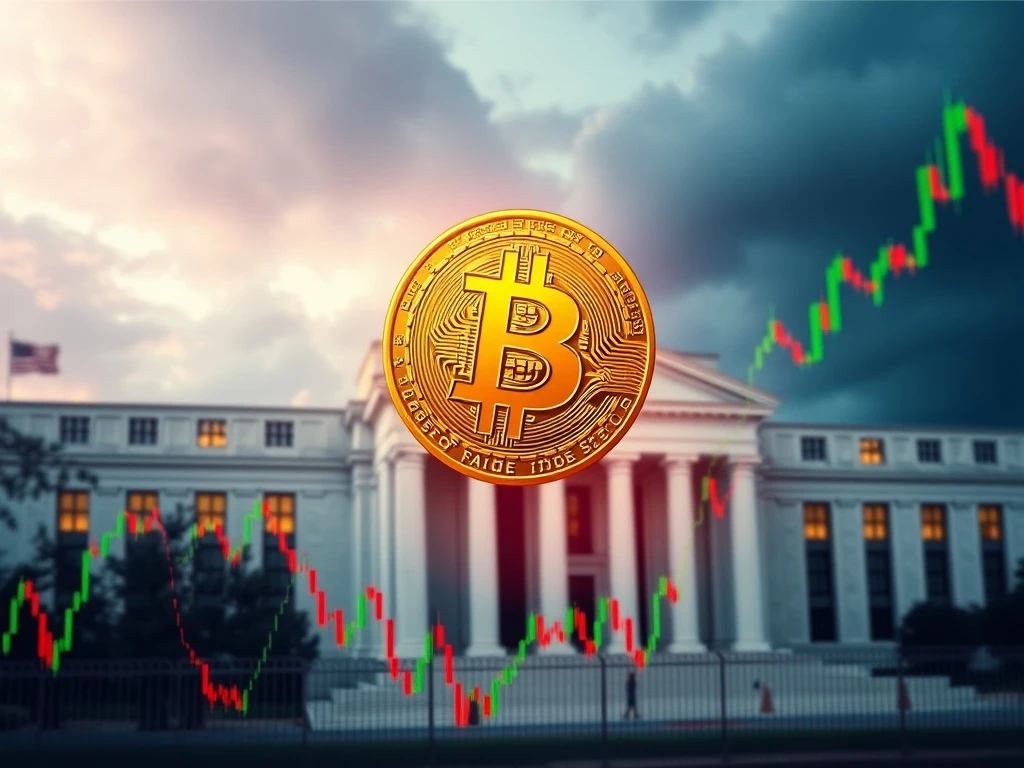 Bitcoin price reacting to Federal Reserve policy decision