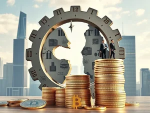Depicting the end of the traditional Bitcoin four-year cycle, replaced by institutional influence and ETF-driven market stability.