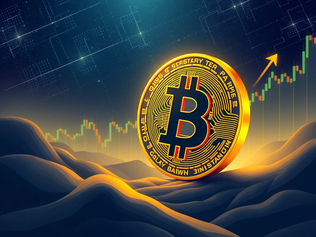 A visual representation of Bitcoin's price surge to $117,000, illustrating the significant impact of Galaxy Digital's 80K BTC sale on market confidence.
