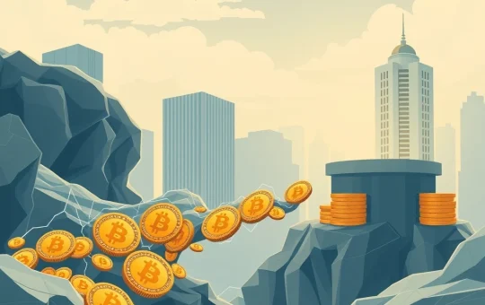 Long-term Bitcoin holders liquidating ancient positions, symbolizing Bitcoin's transition to institutional adoption and market maturity.
