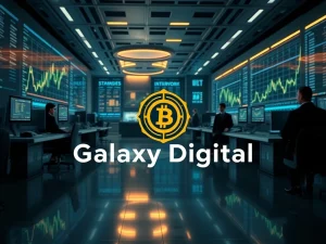 A secure, institutional platform facilitating a large Bitcoin institutional adoption transaction, symbolizing stability and market maturity.