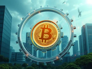A powerful visual depicting Bitcoin's institutional adoption and macroeconomic tailwinds accelerating its role as a global reserve asset.