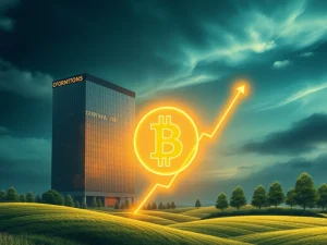 Chart showing significant Bitcoin institutional holdings by public companies, reflecting a strategic shift in corporate treasuries and validating Bitcoin's role.