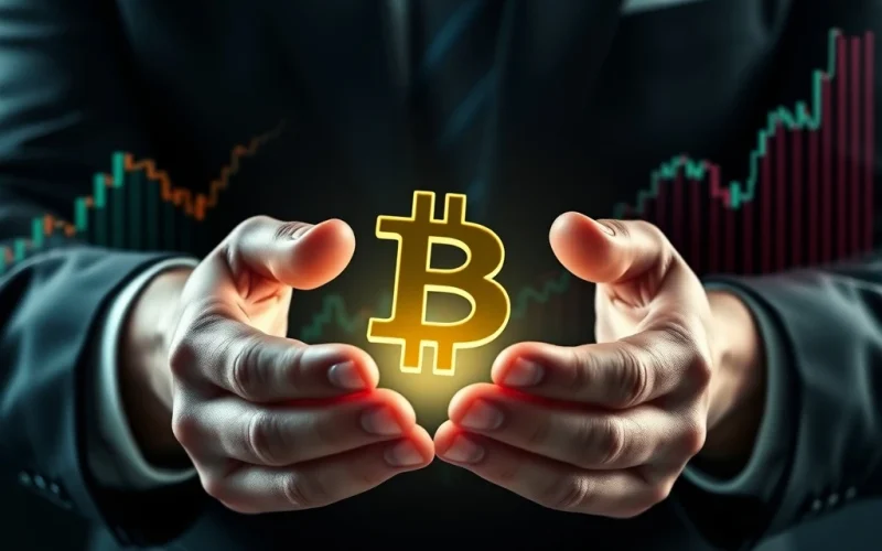 Chart showing a significant increase in Bitcoin institutional holdings, reflecting a shift in crypto market dynamics.