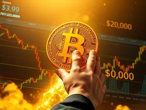 A visual representation of robust Bitcoin market confidence, showing a large investment signaling a $200K Bitcoin price target.