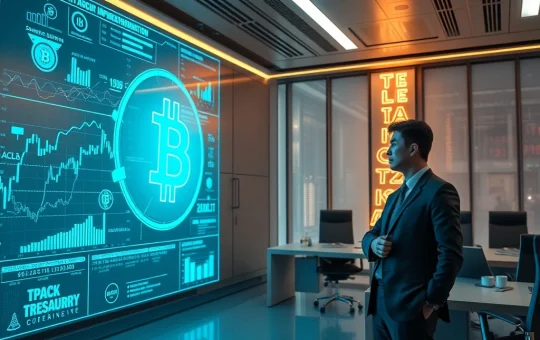 Japanese AI firm Quantum Solution's strategic move to build a Bitcoin treasury, symbolizing institutional crypto adoption.