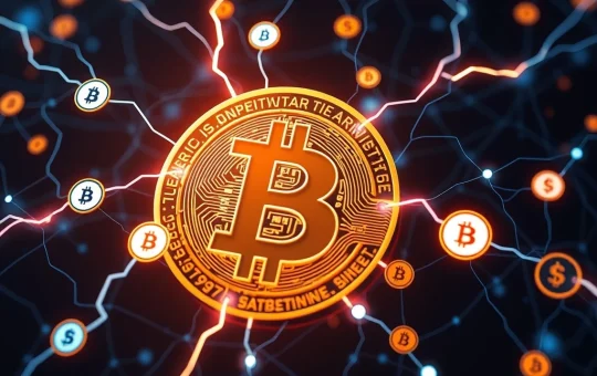 Bitcoin Lightning Network poised to revolutionize stablecoin flows, depicting fast, low-fee transactions and significant market growth.