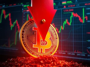 A visual representation of the devastating $36 million Bitcoin liquidation event, emphasizing the perils of high-leverage crypto derivatives trading.