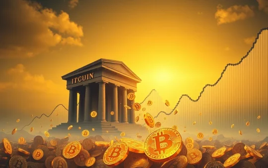 A visual metaphor depicting the profound shift in the Bitcoin market cycle, where institutional Bitcoin accumulation now leads, replacing past retail dominance.